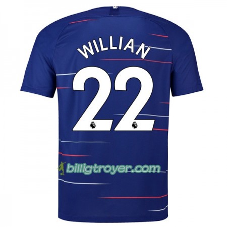 Billige Fotballdrakter Chelsea Willian 22 Hjemmedraktsett 2018/19 Kortermet
